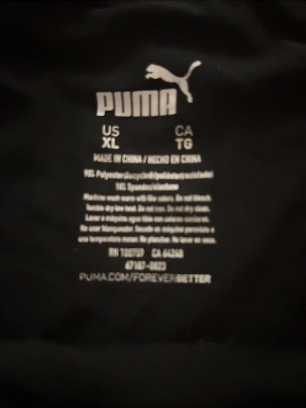 Puma Black Athletic Briefs with White Logo